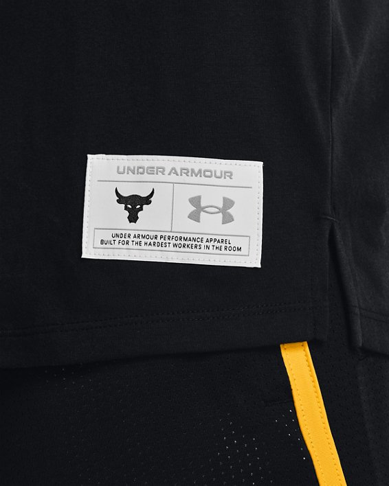 Men's Project Rock Cutoff T-Shirt, Black, pdpMainDesktop image number 3